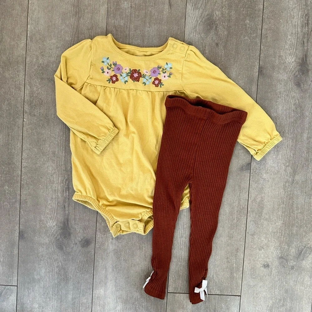 12-18 month baby girl matching outfit set